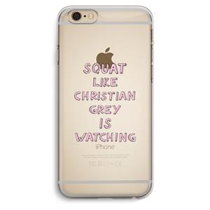 CaseCompany Christian Grey: iPhone 6 Plus / 6S Plus Transparant Hoesje