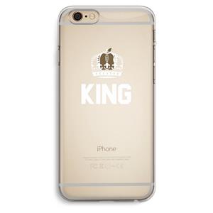 CaseCompany King zwart: iPhone 6 Plus / 6S Plus Transparant Hoesje