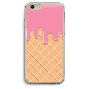 CaseCompany Ice cream: iPhone 6 Plus / 6S Plus Transparant Hoesje