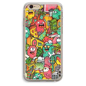 CaseCompany Vexx City: iPhone 6 Plus / 6S Plus Transparant Hoesje
