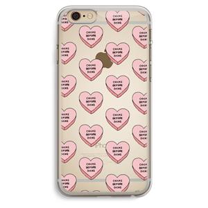 CaseCompany Chicks before dicks: iPhone 6 Plus / 6S Plus Transparant Hoesje