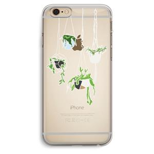 CaseCompany Hang In There: iPhone 6 Plus / 6S Plus Transparant Hoesje