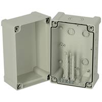 Fibox Enclosure, ABS, metric knock-outs Grey cover 5814062 Universele behuizing 187 x 122 x 130 ABS Grijs-wit (RAL 7035) 1 stuk(s)