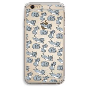 CaseCompany Poezen: iPhone 6 Plus / 6S Plus Transparant Hoesje
