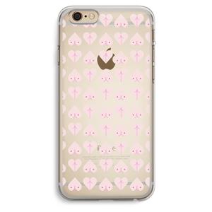 CaseCompany Ass 'n Titties: iPhone 6 Plus / 6S Plus Transparant Hoesje
