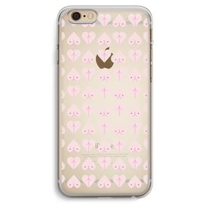 CaseCompany Ass 'n Titties: iPhone 6 Plus / 6S Plus Transparant Hoesje