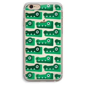 CaseCompany Crocs: iPhone 6 Plus / 6S Plus Transparant Hoesje