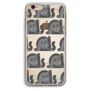 CaseCompany Cats: iPhone 6 Plus / 6S Plus Transparant Hoesje