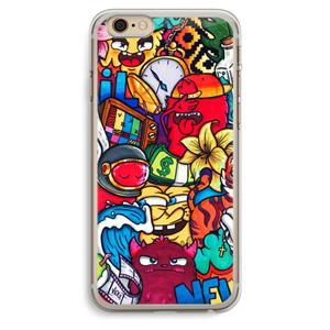 CaseCompany No Rules: iPhone 6 Plus / 6S Plus Transparant Hoesje