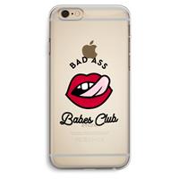 CaseCompany Badass Babes Club: iPhone 6 Plus / 6S Plus Transparant Hoesje