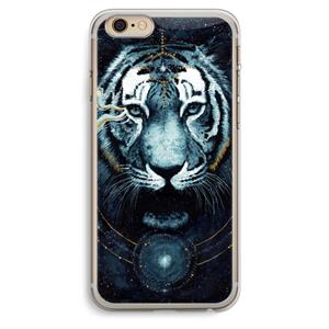 CaseCompany Darkness Tiger: iPhone 6 Plus / 6S Plus Transparant Hoesje