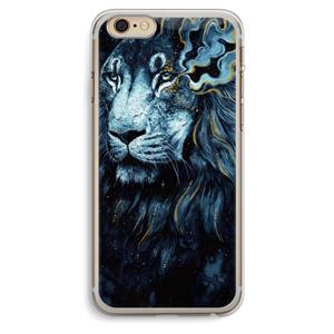 CaseCompany Darkness Lion: iPhone 6 Plus / 6S Plus Transparant Hoesje