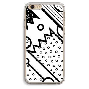CaseCompany Pop Art #4: iPhone 6 Plus / 6S Plus Transparant Hoesje