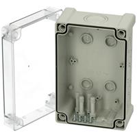 Fibox Enclosure, PC Clear transparent cover 5824029 Universele behuizing 187 x 122 x 90 Polycarbonaat Grijs-wit (RAL 7035) 1 stuk(s)