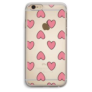 CaseCompany Ondersteboven verliefd: iPhone 6 Plus / 6S Plus Transparant Hoesje