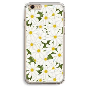 CaseCompany Summer Daisies: iPhone 6 Plus / 6S Plus Transparant Hoesje