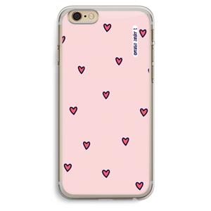 CaseCompany Hartjes: iPhone 6 Plus / 6S Plus Transparant Hoesje