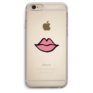 CaseCompany Kusje: iPhone 6 Plus / 6S Plus Transparant Hoesje