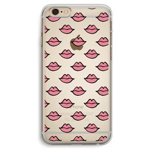 CaseCompany Lipjes: iPhone 6 Plus / 6S Plus Transparant Hoesje