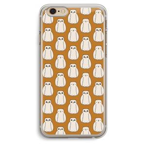 CaseCompany Uilen: iPhone 6 Plus / 6S Plus Transparant Hoesje