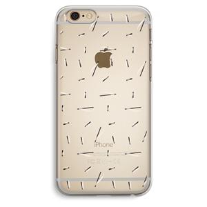 CaseCompany Hipster stripes: iPhone 6 Plus / 6S Plus Transparant Hoesje