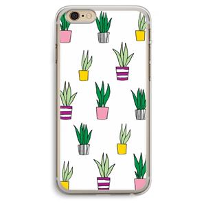 CaseCompany Sanseveria: iPhone 6 Plus / 6S Plus Transparant Hoesje