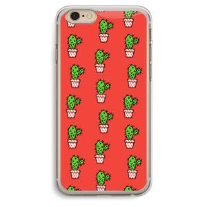CaseCompany Mini cactus: iPhone 6 Plus / 6S Plus Transparant Hoesje