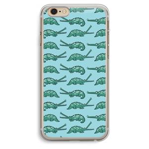 CaseCompany Kroko: iPhone 6 Plus / 6S Plus Transparant Hoesje