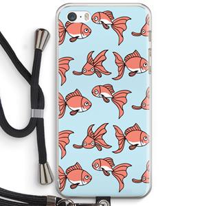 CaseCompany Blub: iPhone 5 / 5S / SE Transparant Hoesje met koord