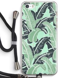 CaseCompany This Sh*t Is Bananas: iPhone 5 / 5S / SE Transparant Hoesje met koord
