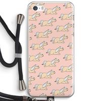 CaseCompany Ponys: iPhone 5 / 5S / SE Transparant Hoesje met koord