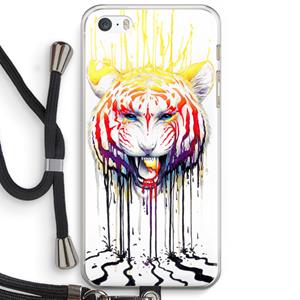 CaseCompany Fading: iPhone 5 / 5S / SE Transparant Hoesje met koord