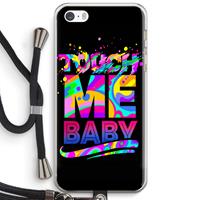 CaseCompany Touch Me: iPhone 5 / 5S / SE Transparant Hoesje met koord