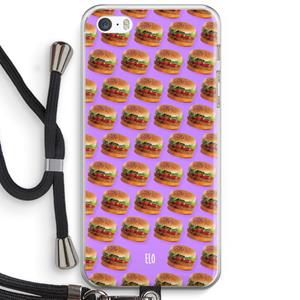 CaseCompany Giants: iPhone 5 / 5S / SE Transparant Hoesje met koord