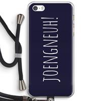 CaseCompany Joengneuh!: iPhone 5 / 5S / SE Transparant Hoesje met koord
