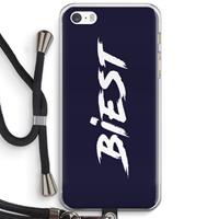 CaseCompany Biest: iPhone 5 / 5S / SE Transparant Hoesje met koord