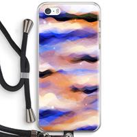 CaseCompany Donkere Wolken: iPhone 5 / 5S / SE Transparant Hoesje met koord