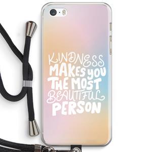 CaseCompany The prettiest: iPhone 5 / 5S / SE Transparant Hoesje met koord