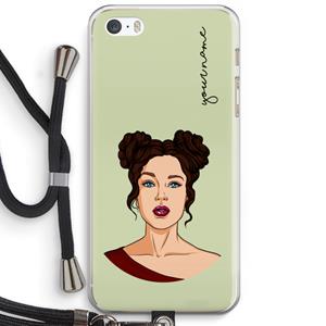 CaseCompany Pop-Art Creator: iPhone 5 / 5S / SE Transparant Hoesje met koord
