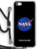 CaseCompany NASA: iPhone 5 / 5S / SE Transparant Hoesje met koord