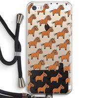 CaseCompany Pony: iPhone 5 / 5S / SE Transparant Hoesje met koord
