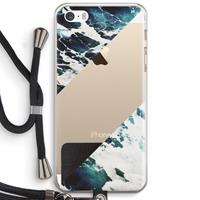 CaseCompany Golven: iPhone 5 / 5S / SE Transparant Hoesje met koord