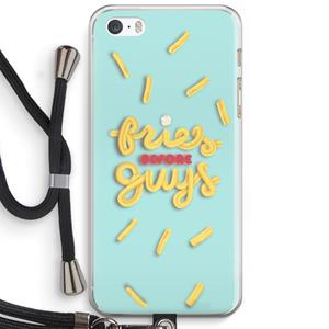 CaseCompany Always fries: iPhone 5 / 5S / SE Transparant Hoesje met koord