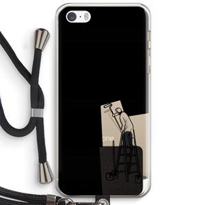 CaseCompany Musketon Painter: iPhone 5 / 5S / SE Transparant Hoesje met koord