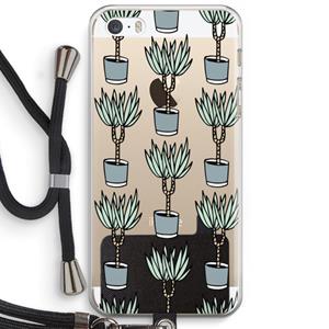 CaseCompany Boompje: iPhone 5 / 5S / SE Transparant Hoesje met koord