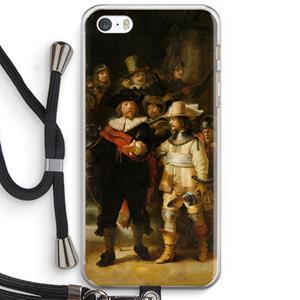 CaseCompany De Nachtwacht: iPhone 5 / 5S / SE Transparant Hoesje met koord