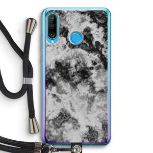 CaseCompany Onweer: Huawei P30 Lite Transparant Hoesje met koord