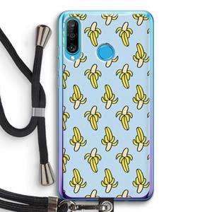 CaseCompany Bananas: Huawei P30 Lite Transparant Hoesje met koord