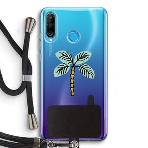 CaseCompany Palmboom: Huawei P30 Lite Transparant Hoesje met koord