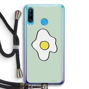 CaseCompany Spiegelei: Huawei P30 Lite Transparant Hoesje met koord